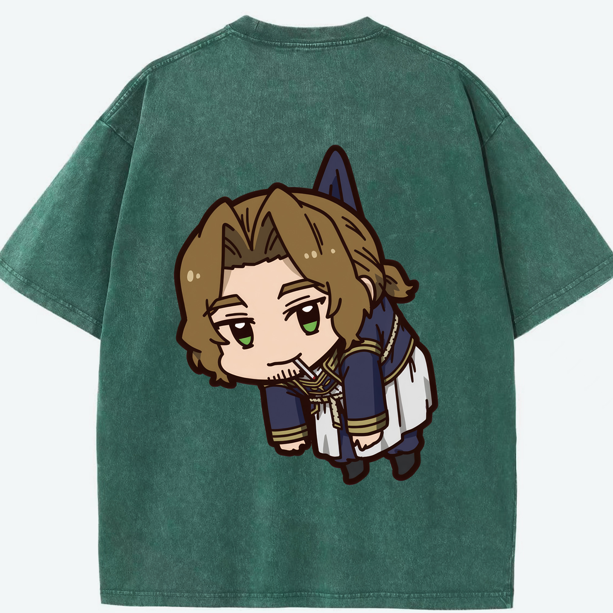 （画像用） 葬送のフリーレン Frieren 綿100% ヴィンテージ風 半袖Tシャツ（背面プリント）